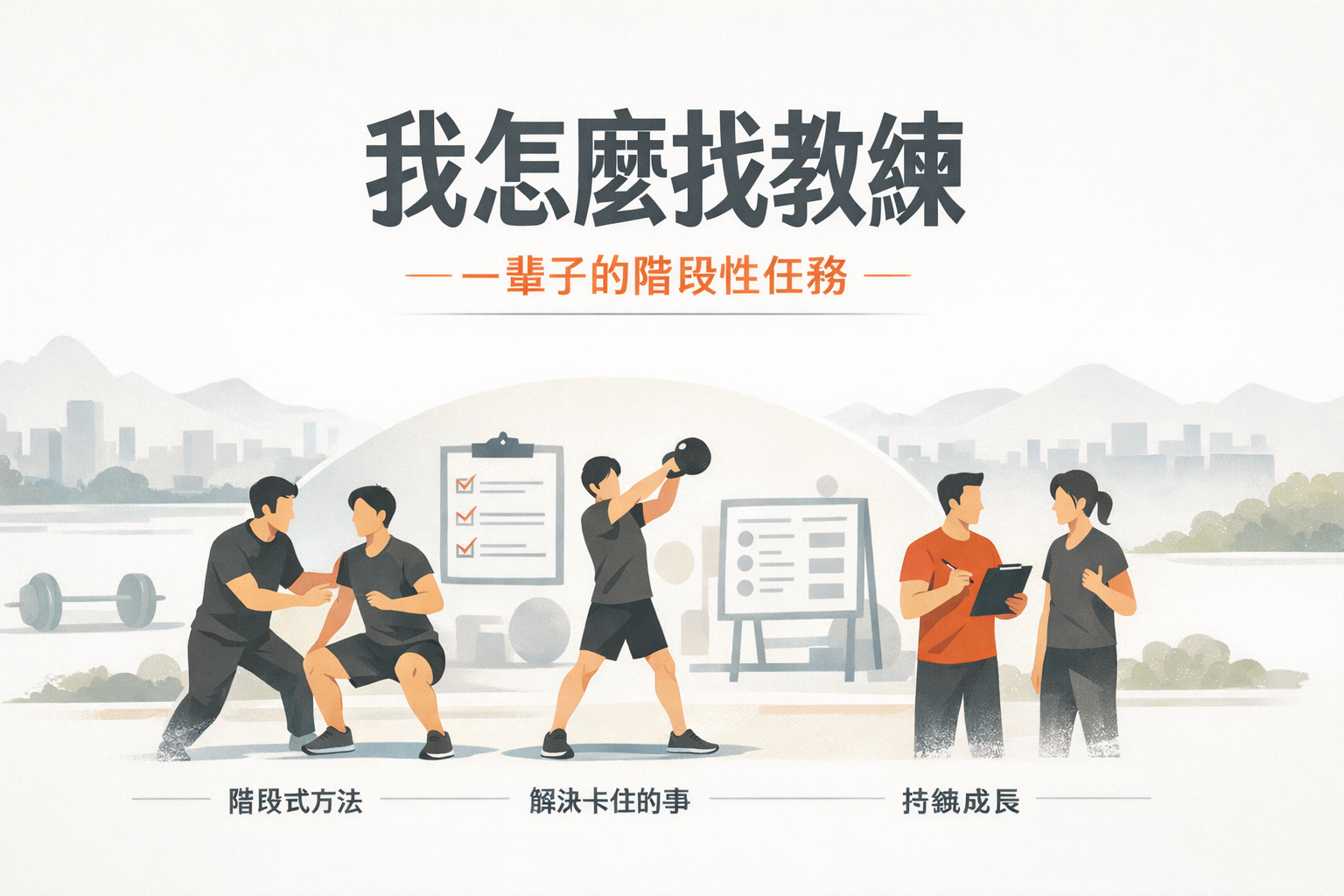 我怎麼找教練：不是一次性消費，而是一輩子的階段性任務